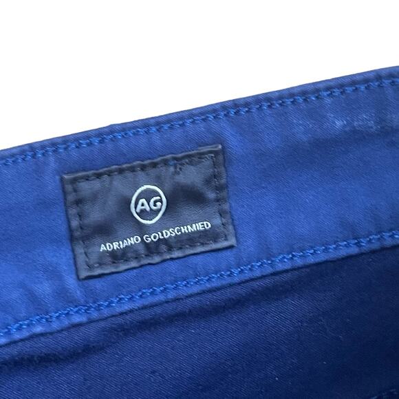 AG Womens Farrah Skinny Fit Jeans Blue Leather Size 25 - Picture 5 of 9